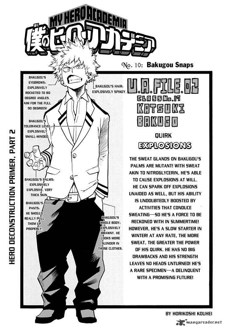 Read MY HERO ACADEMIA EN Manga Online