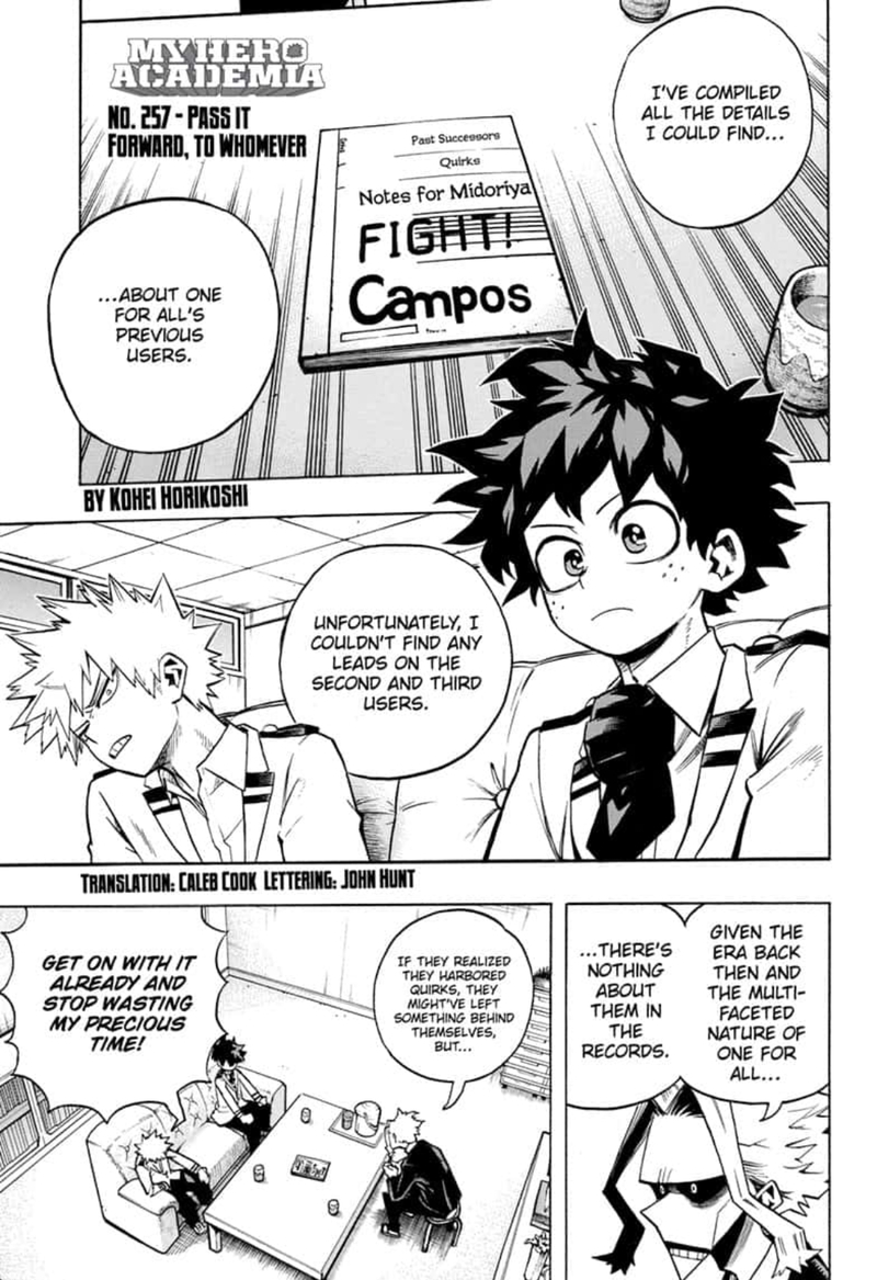 Read MY HERO ACADEMIA EN Manga Online