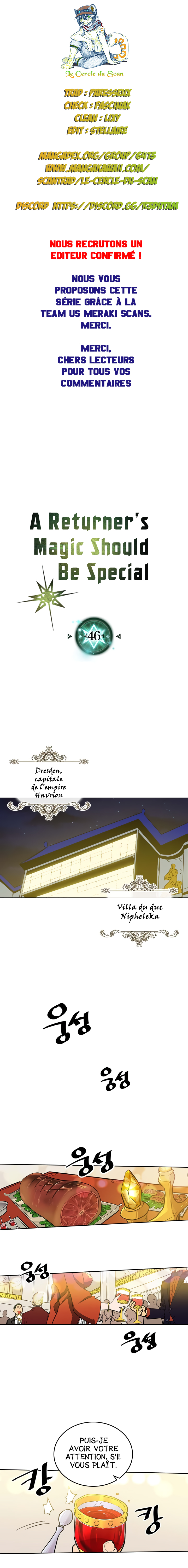 Read A Returner's Magic Should be Special FR Manga Online