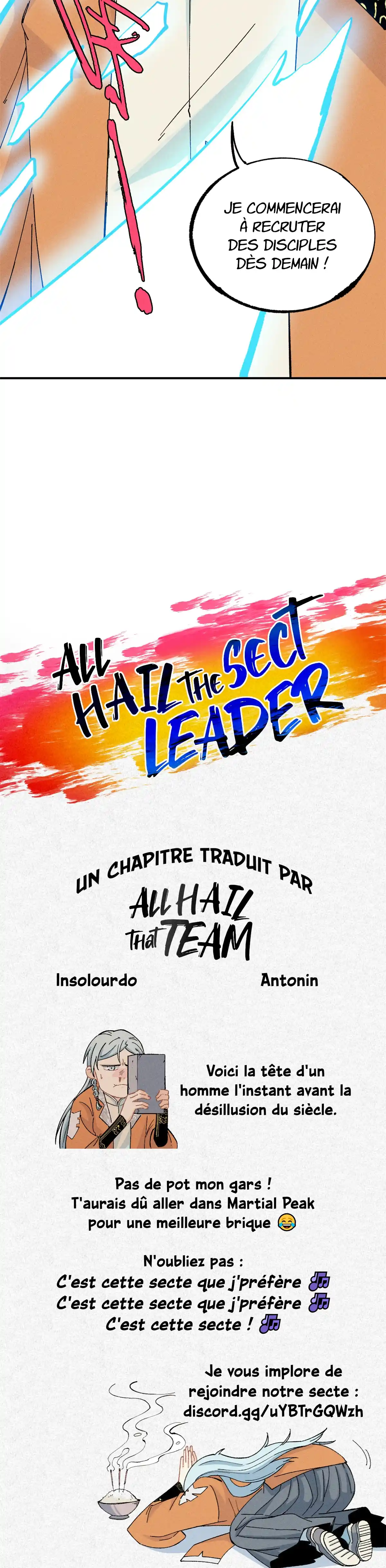 Read All Hail the Sect Leader FR Manga Online