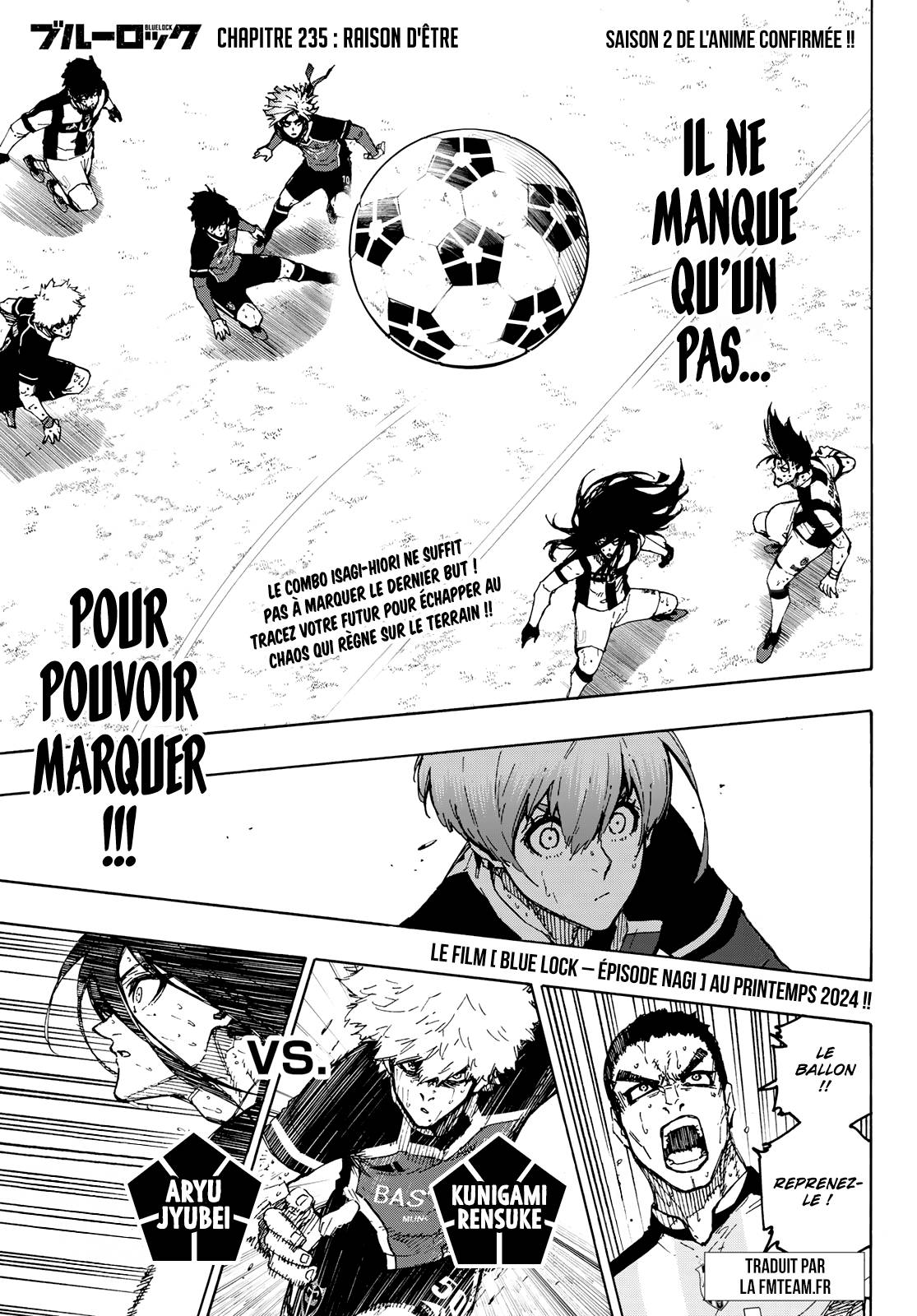 Read Blue Lock FR Manga Online