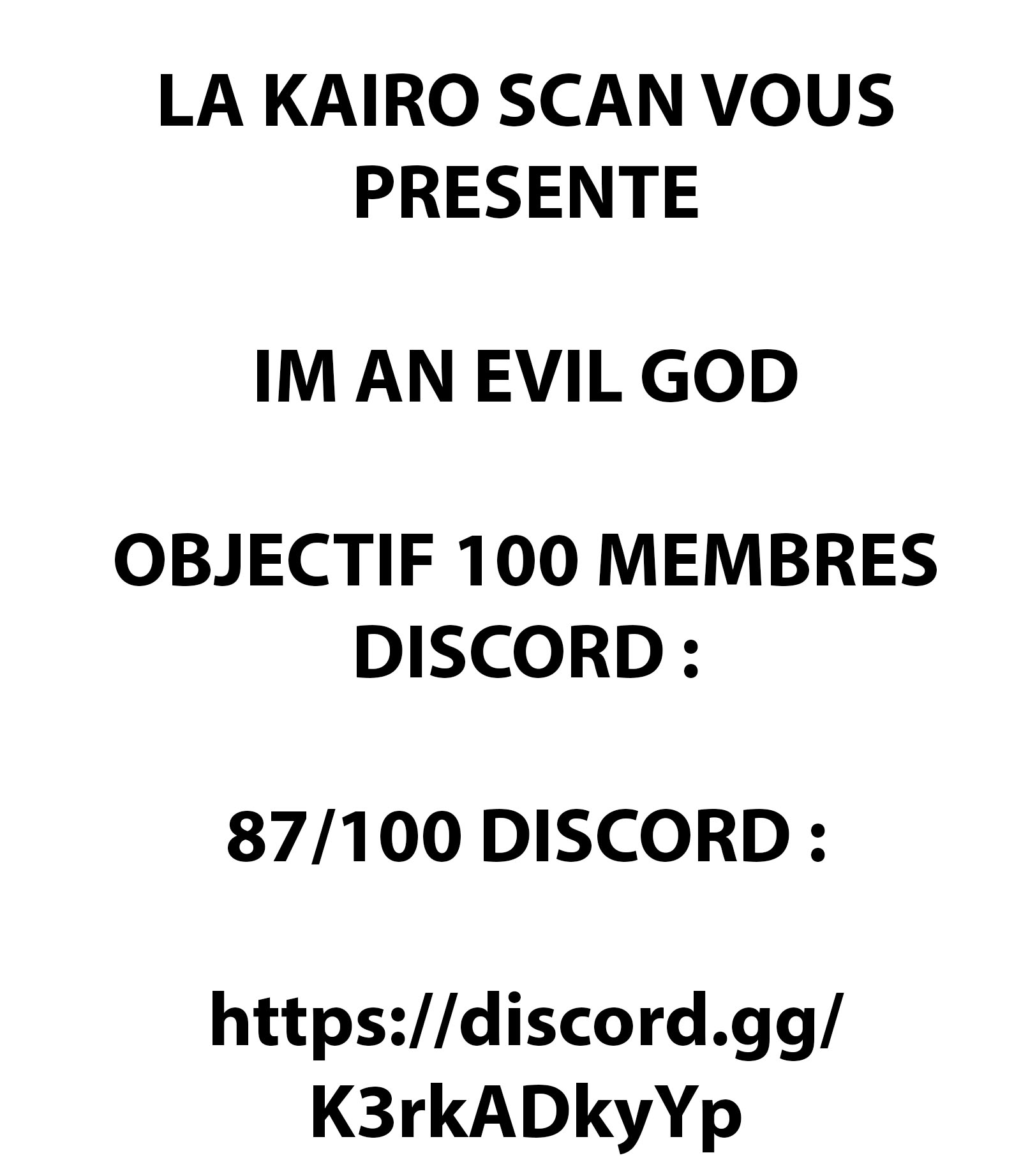 Read I’m an Evil God FR Manga Online
