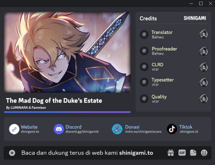 Read The Mad Dog of the Duke’s Estate ID Manga Online